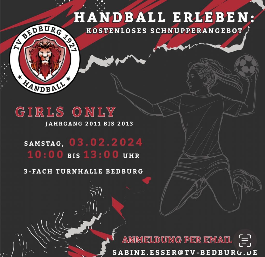 Handball erleben: Kostenloses Schnupperangebot